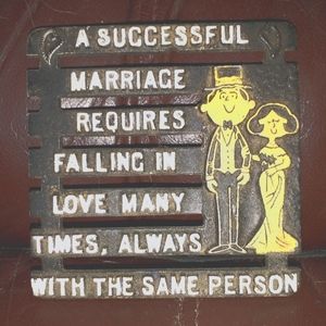Cast Iron Antique plaque Funny comedy
